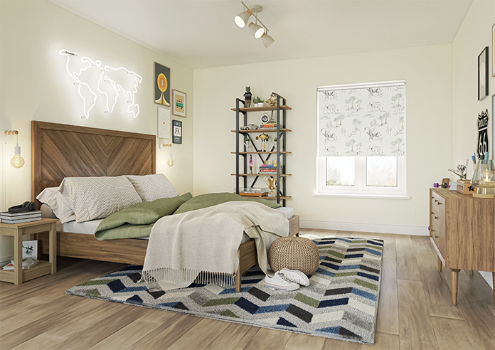 Elephant Herd, Plain - Twist&Fit Roller Blind - Image 7